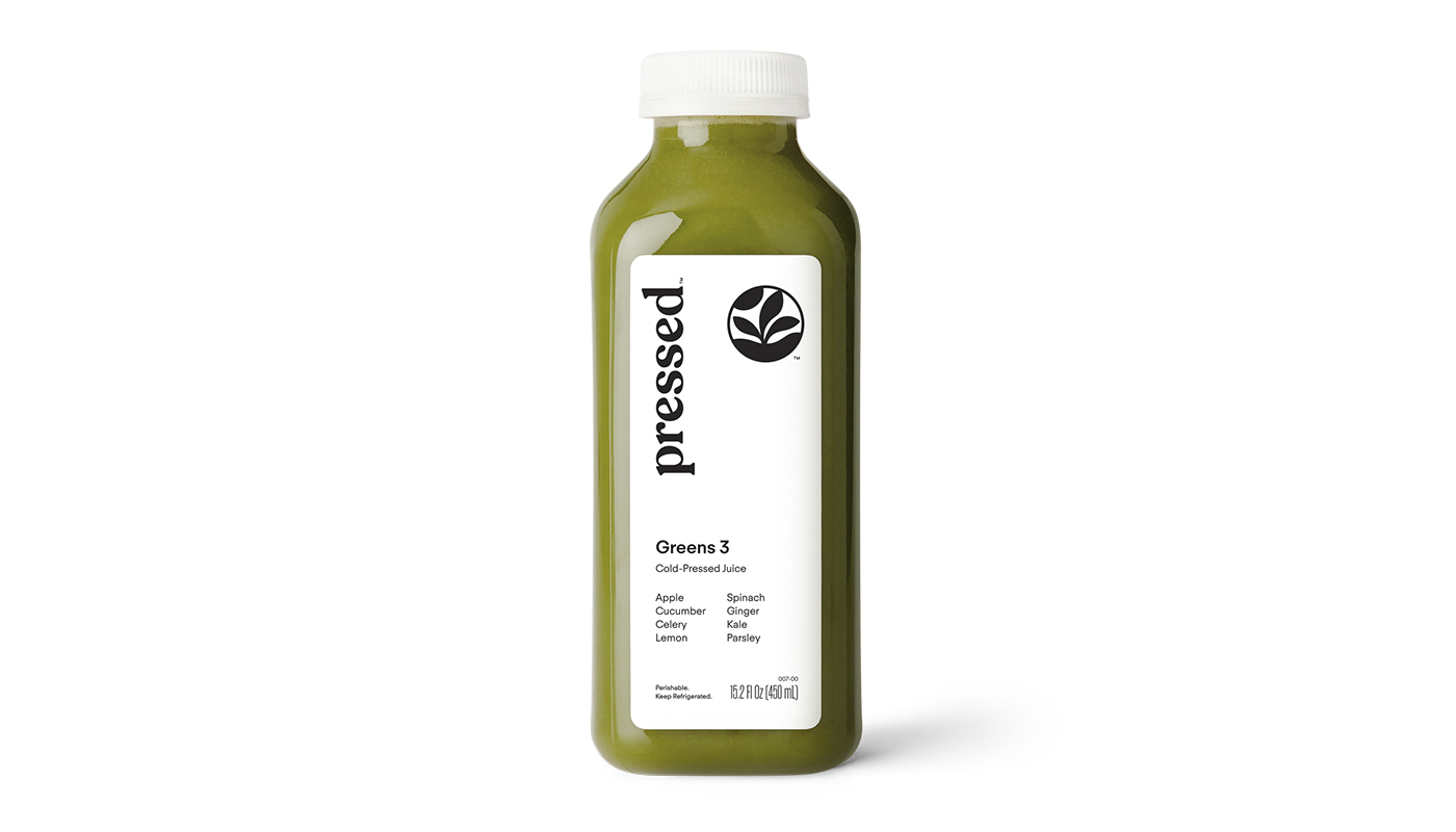 Order Greens 3 | Spinach Ginger Juice food online from Pressed store, Cupertino on bringmethat.com