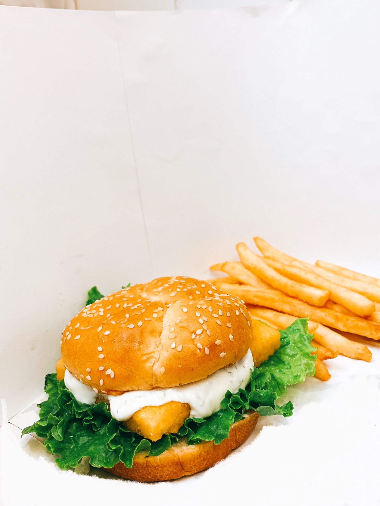 Order Fish Burger meal food online from Burger Class store, Manchester on bringmethat.com
