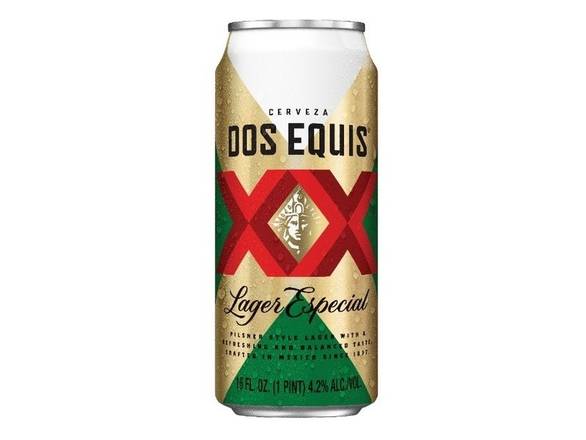 Order Dos Equis Lager - 4x 16oz Cans food online from Goody Goody Liquor Parent store, Dallas on bringmethat.com