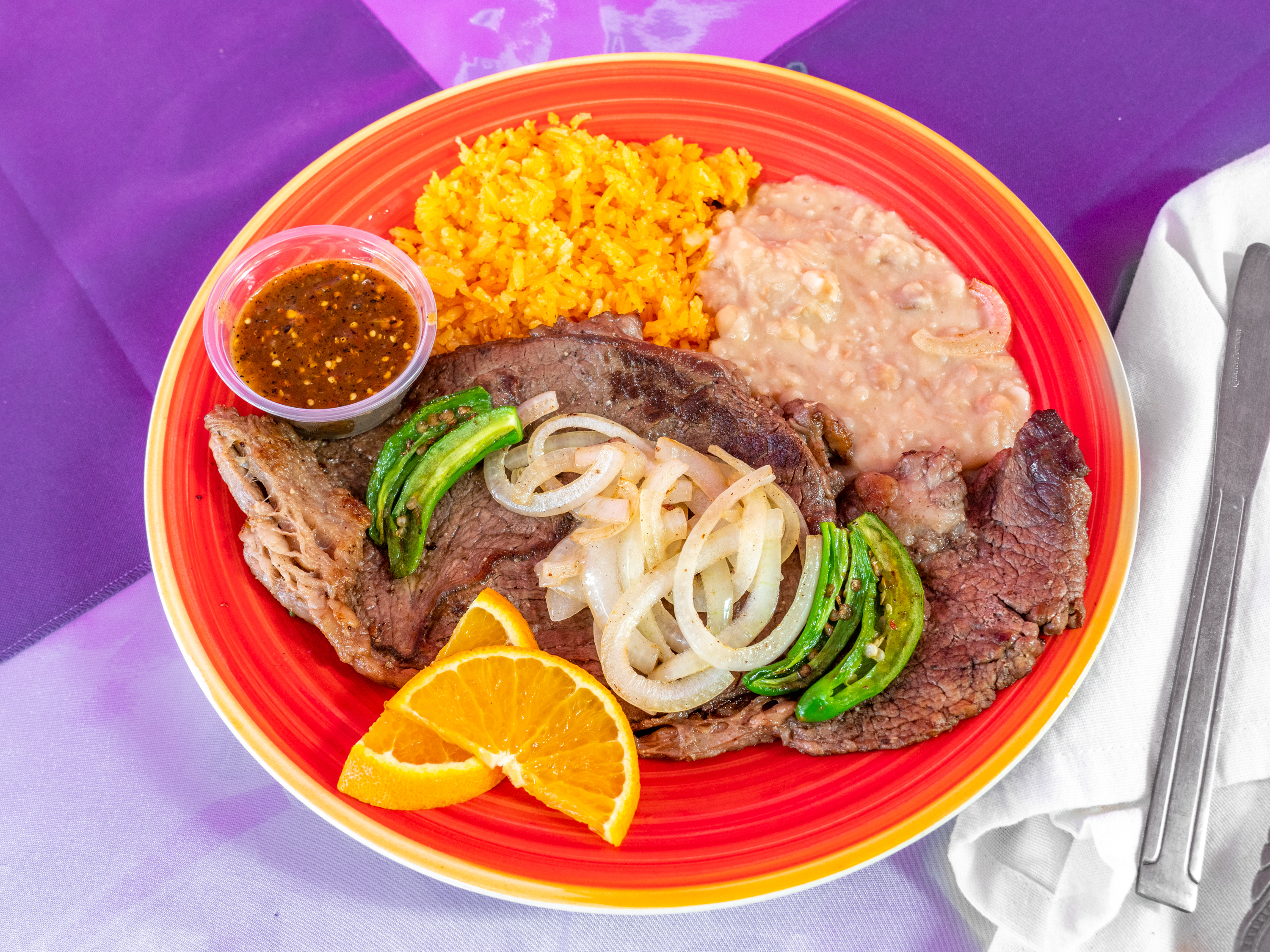 Order Mexican Bistec food online from Restaurant Charapan store, Fresno on bringmethat.com
