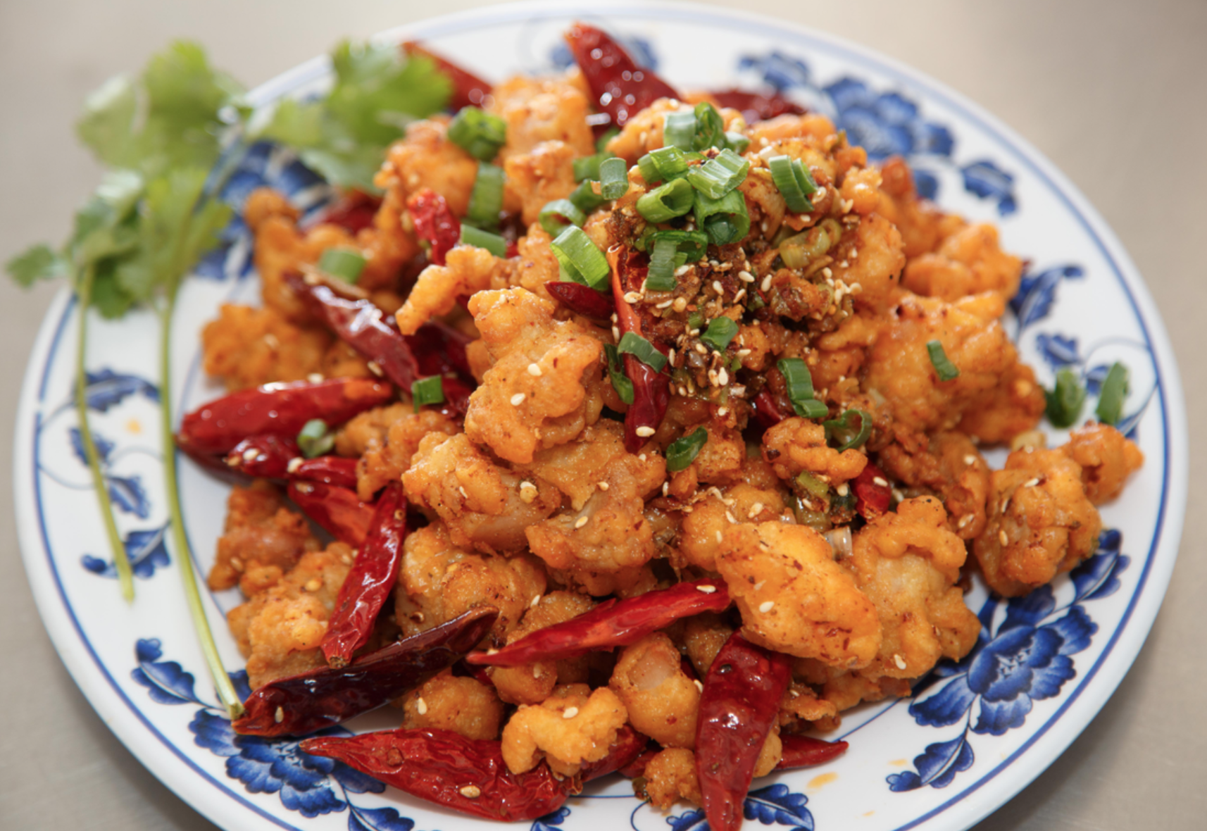 Order Chicken with Explosive Chili Pepper food online from Mings Garden store, San Jose on bringmethat.com
