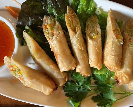 Order Crispy Veggie Rolls food online from Thai Taste Restaurant store, San Ramon on bringmethat.com