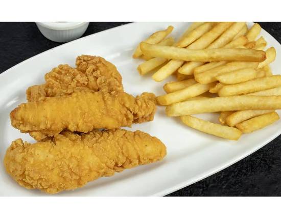 Order BIB Chicken Tenders with Fries food online from Black Iron Burger store, New York on bringmethat.com