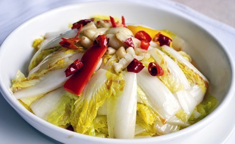 Order Fried Cabbage with Pork Belly五花肉烧白菜 food online from Frice store, Riverside on bringmethat.com