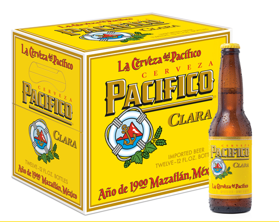 Order Pacifico Clara 12 Pack - 12 oz. Bottle Beer food online from Plaza Diamond Liquor store, Diamond Bar on bringmethat.com