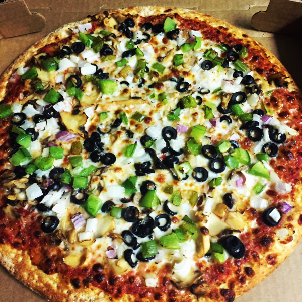 Order Veggie Gourmet Pizza food online from Ronzio Pizza & Subs store, Warwick on bringmethat.com