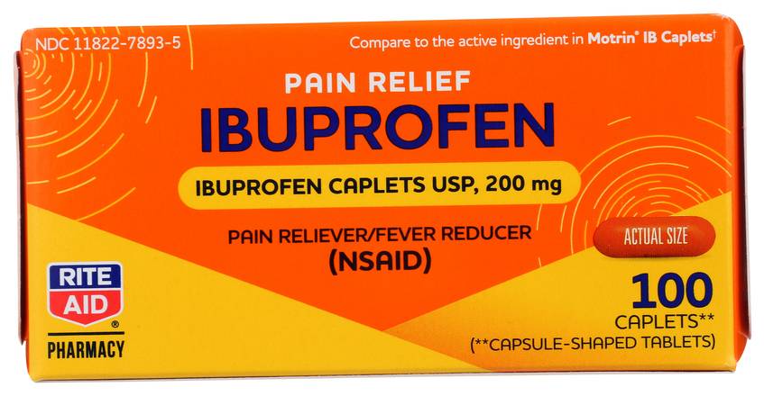 Order Rite Aid Junior Strength Ibuprofen Tablets Orange (100 ct) food online from Rite Aid store, Cortland on bringmethat.com
