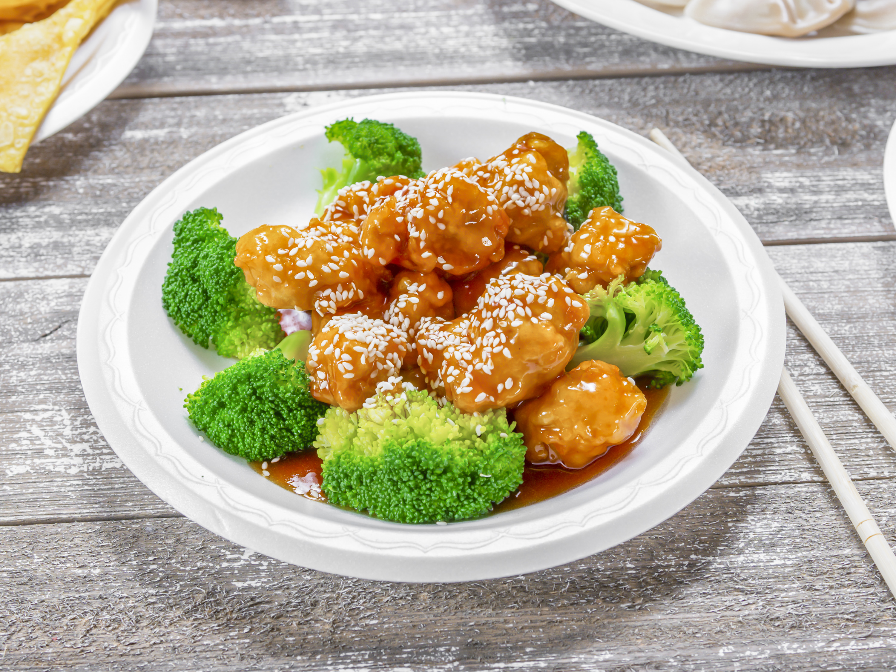 Order S3. Sesame Chicken food online from King Wok Chinese Restaurant store, Pottstown on bringmethat.com