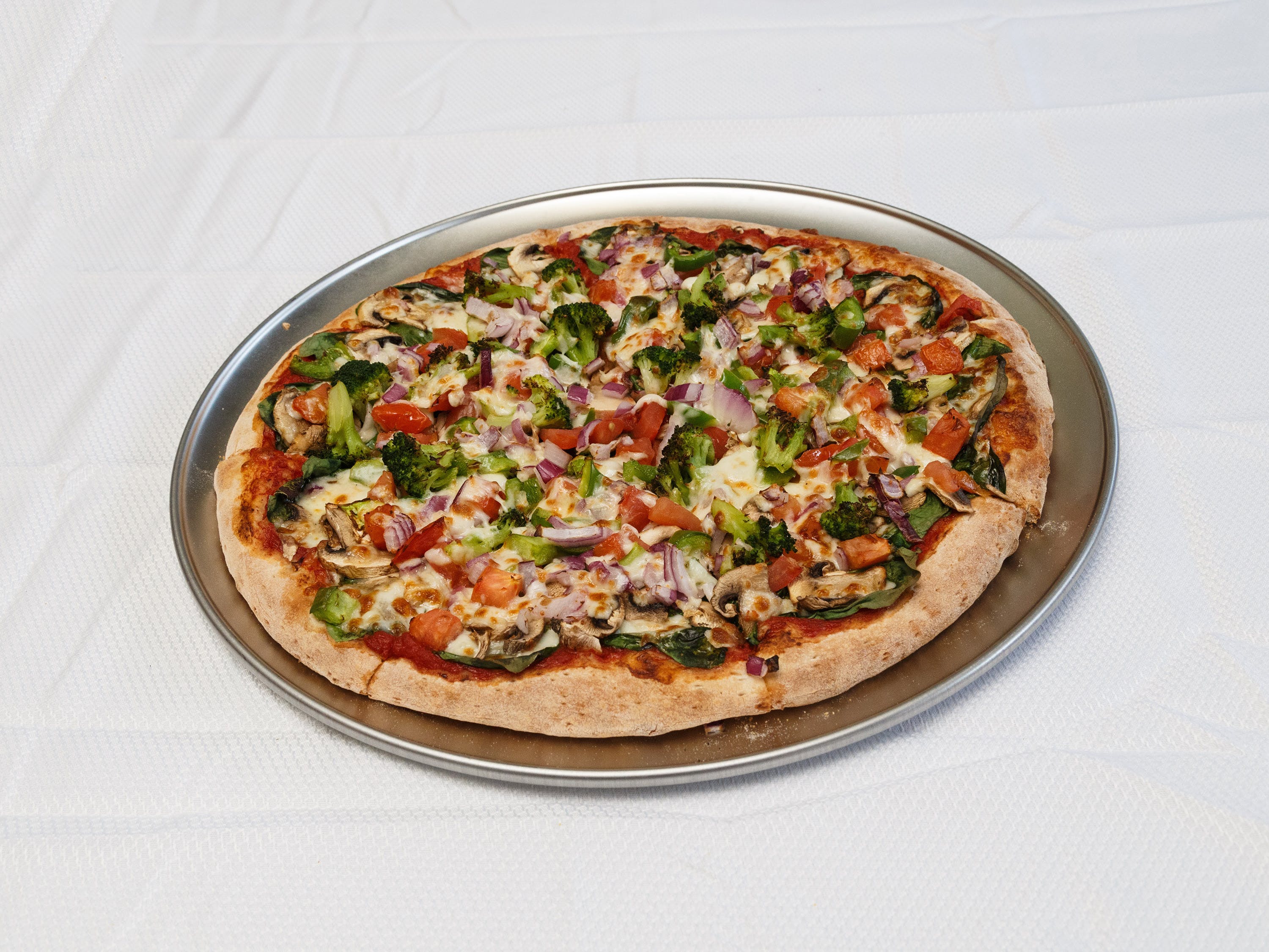 Order Veggie Pizza - Small 10" (6 Cut) food online from Pizza Pronto store, Pittsburgh on bringmethat.com