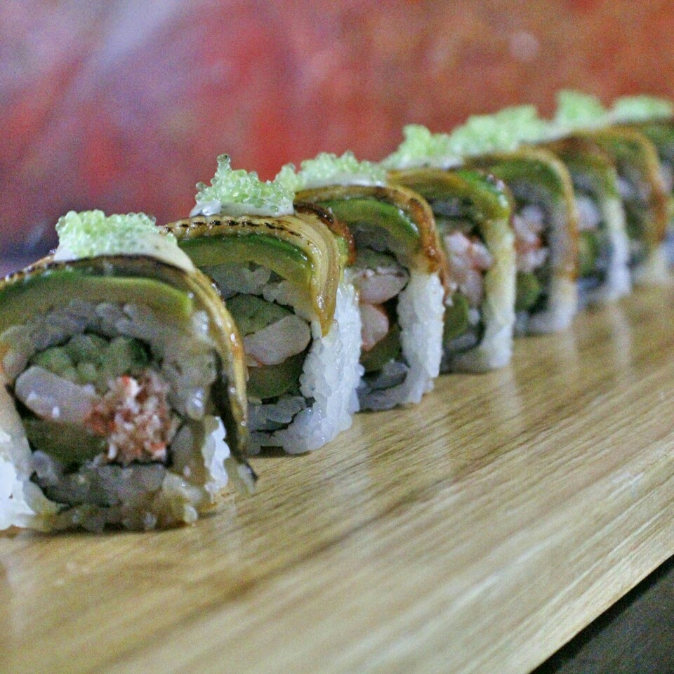 Order Green Dragon Roll food online from Agami Contemporary Sushi store, Chicago on bringmethat.com
