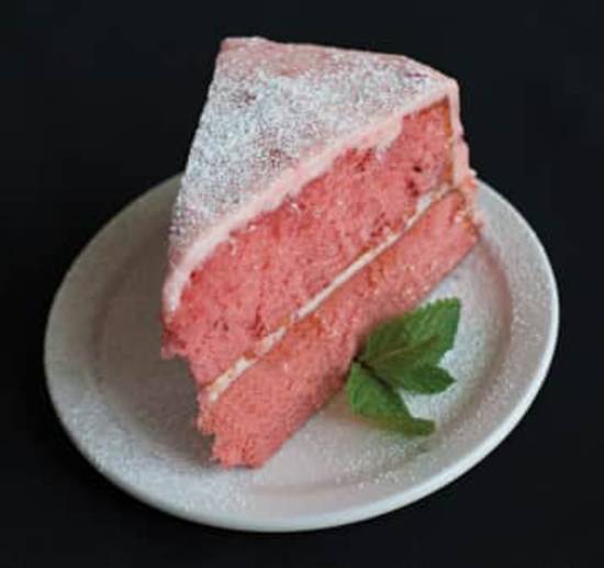 Order Strawberry Cake food online from NoNos Cafe store, Highlands Ranch on bringmethat.com
