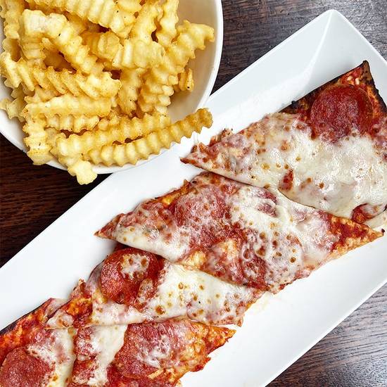 Order Kids' Pepperoni Flatbread food online from Granite City Food & Brewery store, Sioux falls on bringmethat.com