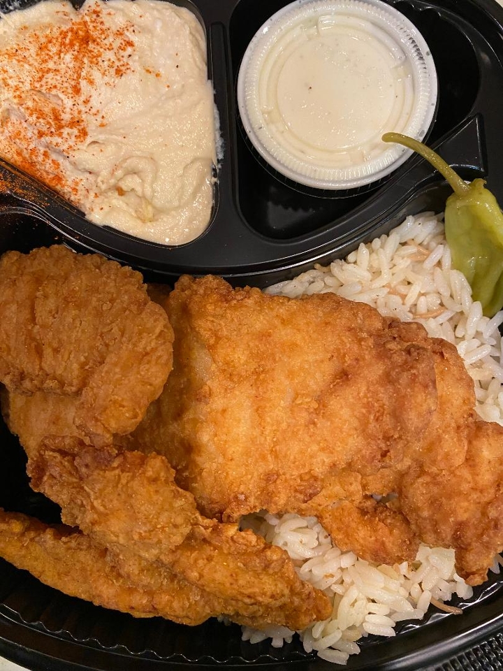 Order Chicken Tenders Lunch food online from La Fresh Mediterranean Grill store, Plymouth on bringmethat.com