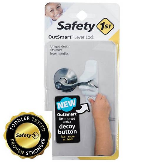 Order Safety 1st® Outsmart Lever Lock With Decoy Button in White food online from Bed Bath & Beyond store, Lancaster on bringmethat.com
