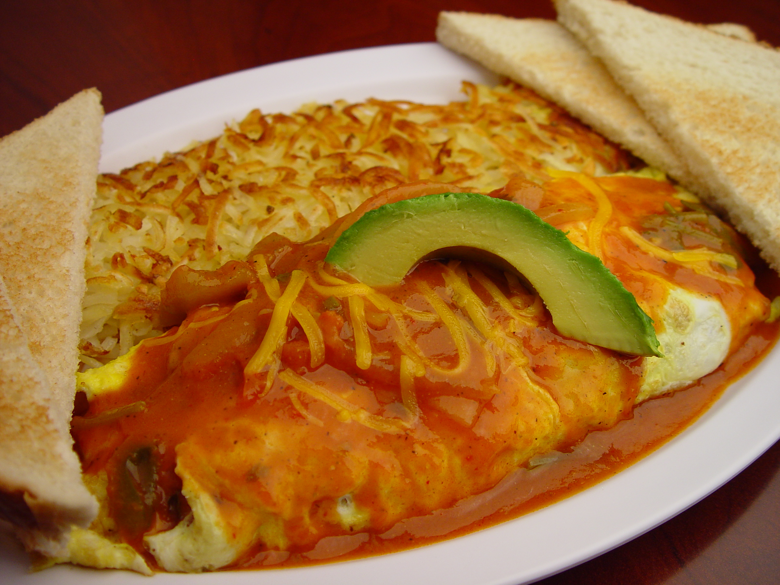Order 6. Spanish Omelette food online from Rodeo Mexican Grill store, Los Angeles on bringmethat.com