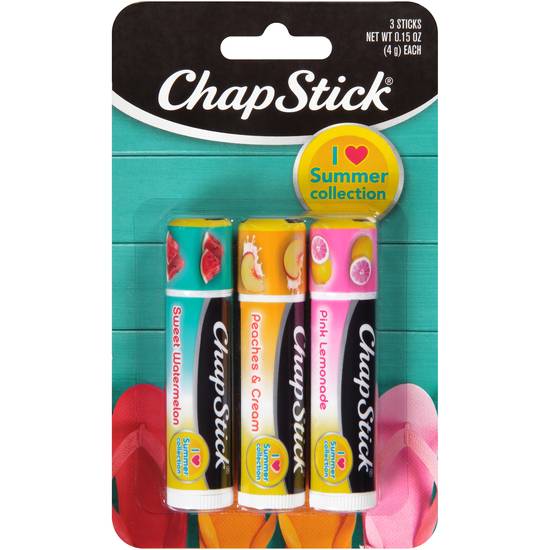 Order Chapstick I Love Summer Collection Pink Lemonade Lip Balm (0.15 oz x 3 ct) food online from Rite Aid store, BUTLER on bringmethat.com