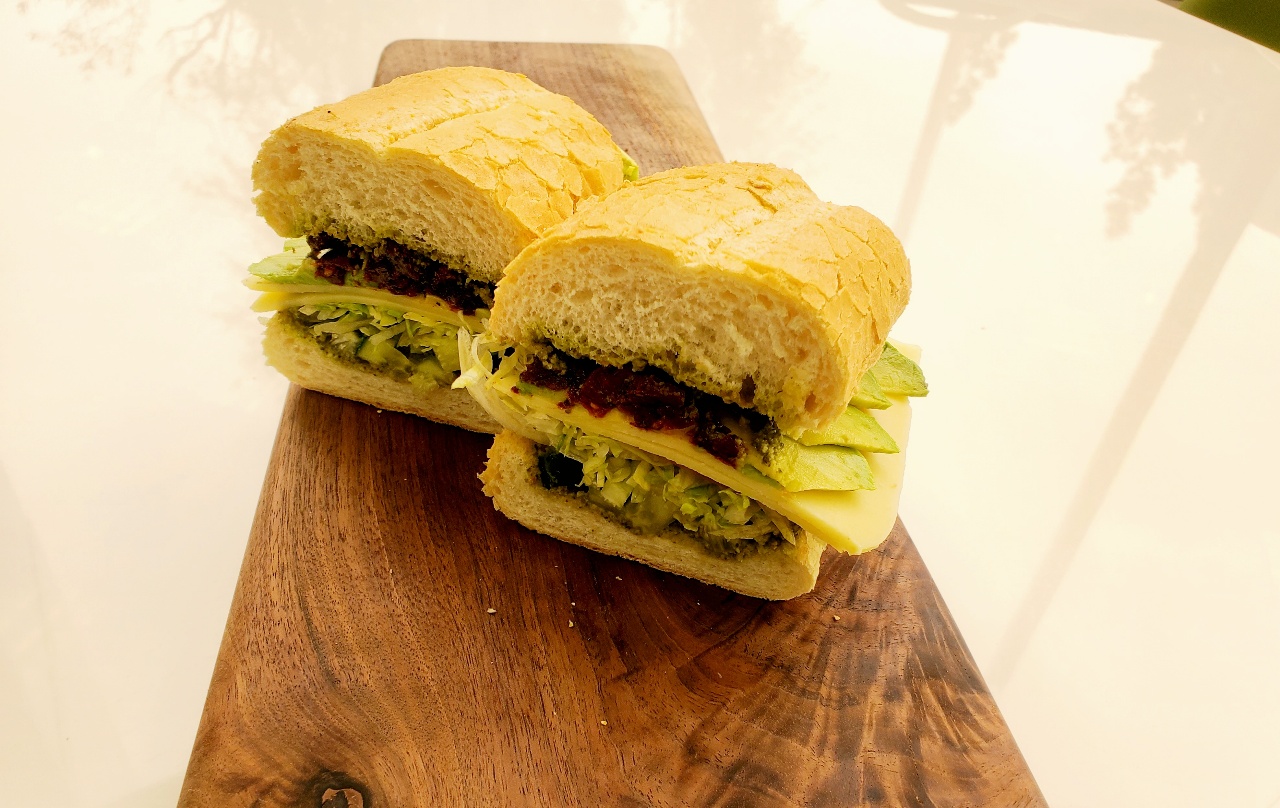 Order Gourmet Veggie Sandwich food online from Cafe Artys II store, Newport Beach on bringmethat.com