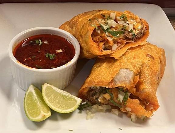 Order Cali-Birria Burrito food online from Angelou Mexican Grill store, San Jose on bringmethat.com
