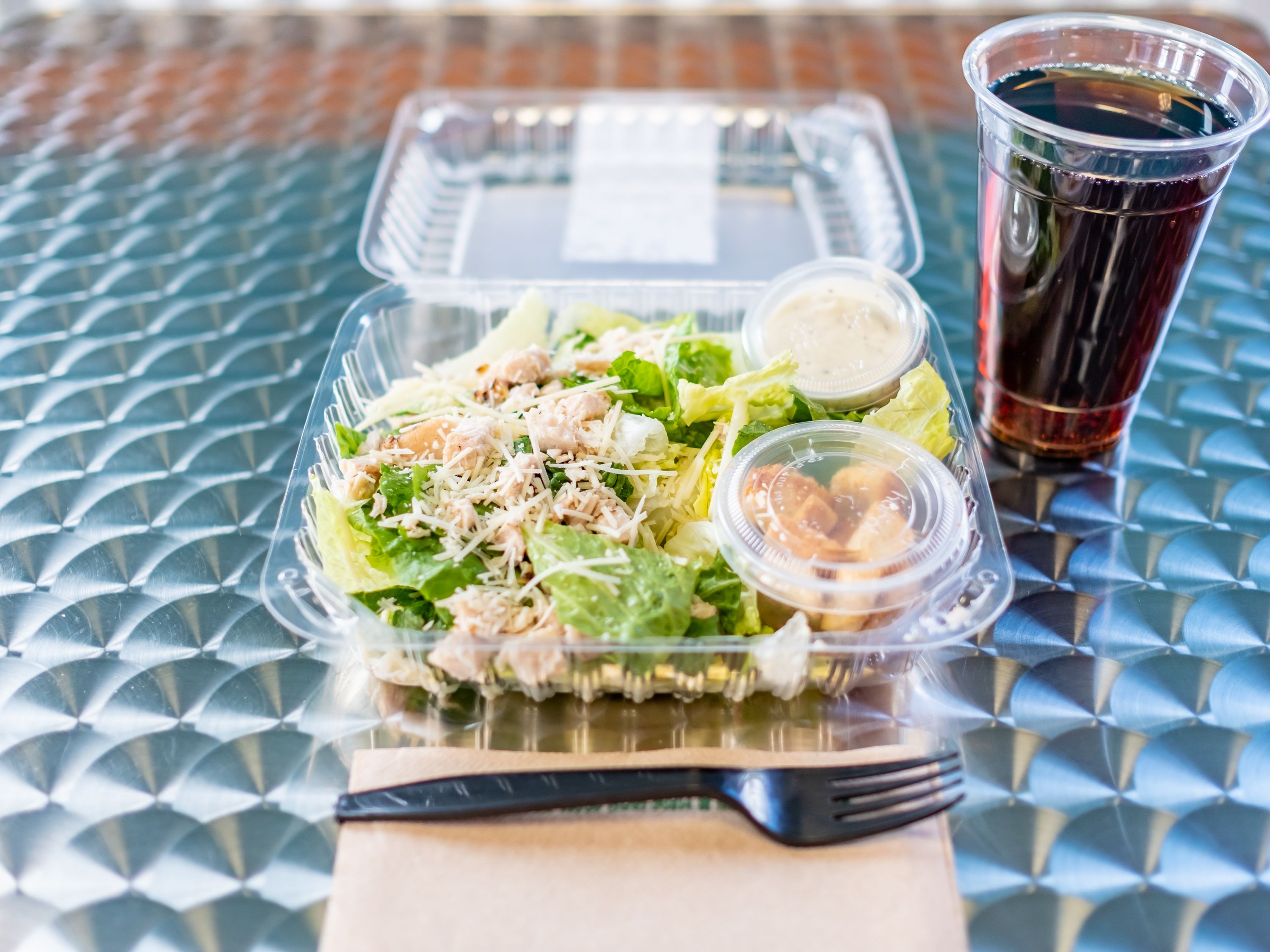Order Chicken Caesar Salad  food online from Seaside Pizza Co store, San Diego on bringmethat.com