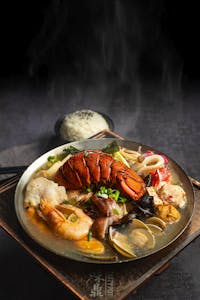 Order Seafood Lobster Hot Soup food online from Tasty Pot store, Sharonville on bringmethat.com
