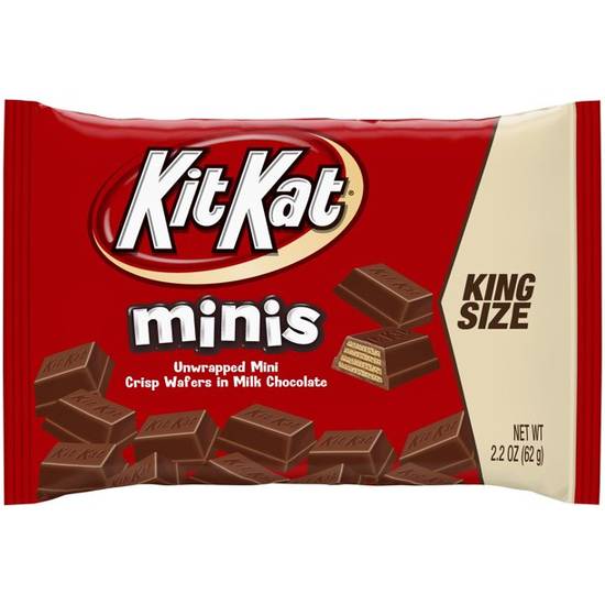 Order Kit Kat King Size Minis Crisp Wafers In Milk Chocolate food online from Exxon Food Mart store, Port Huron on bringmethat.com