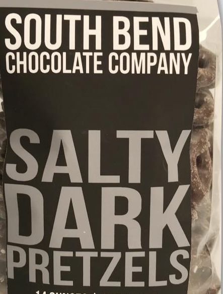 Order Salty Pretzels (14 oz.) food online from South Bend Chocolate Company store, Indianapolis on bringmethat.com