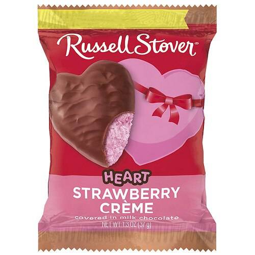 Order Russell Stover Valentine's Strawberry Creme Heart - 1.3 OZ food online from Walgreens store, Walkertown on bringmethat.com
