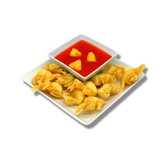 Order Crab Cheese Wontons (10 Pieces) | 蟹芝士 food online from Rong Cheng store, Spring Lake Park on bringmethat.com