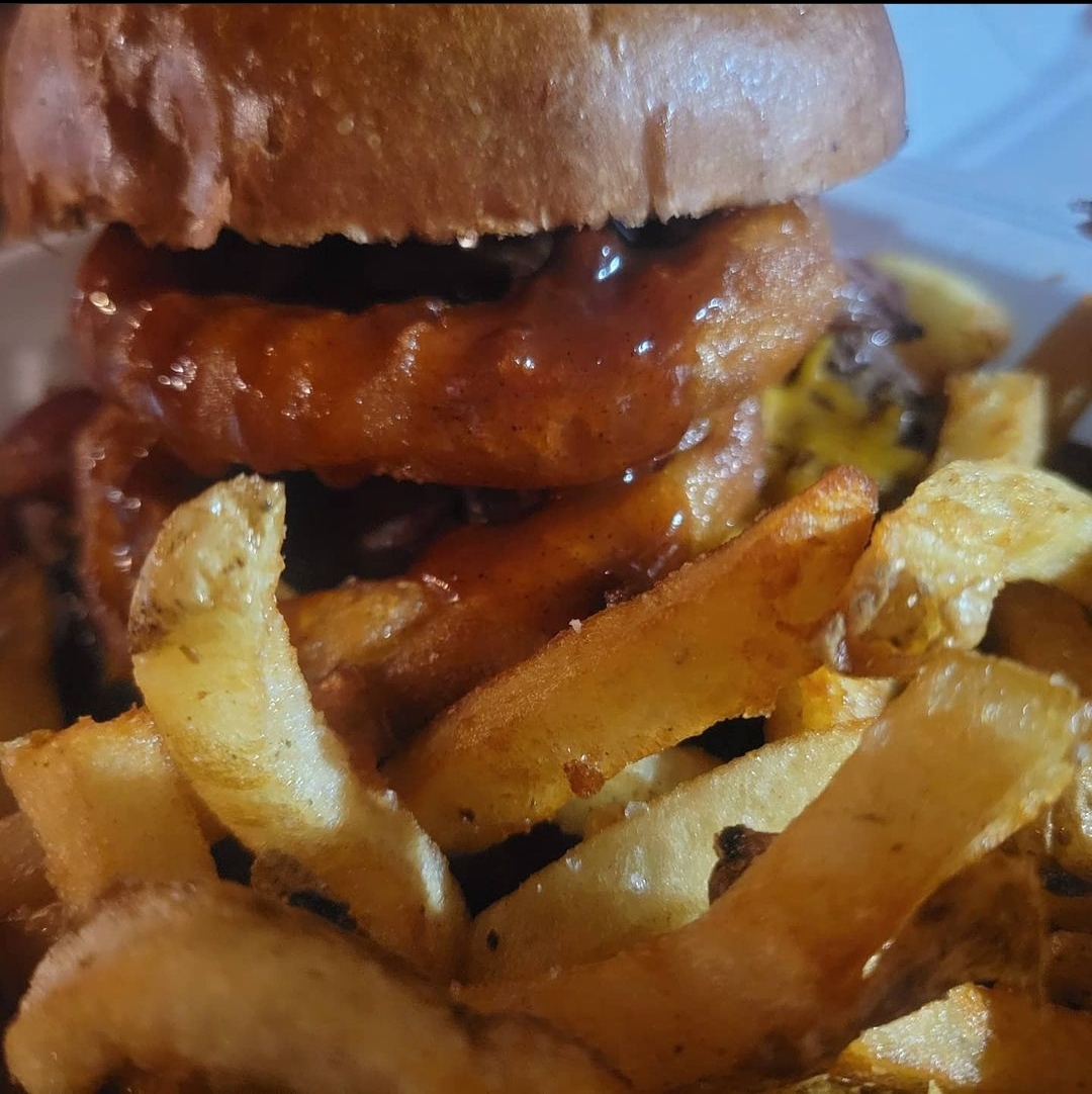 Order Whiskey BBQ Burger food online from Emprize Brew Mill store, Menasha on bringmethat.com