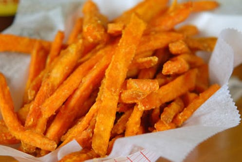 Order Sweet Potato Fries - Appetizer food online from Marzella's Pizza store, Collegeville on bringmethat.com