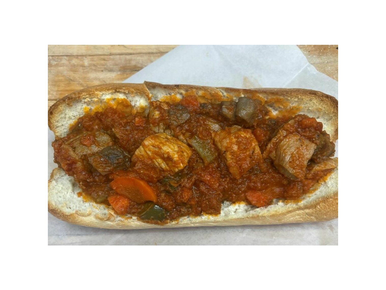 Order Veal Scallopini Grinder food online from Romano's store, Essington on bringmethat.com