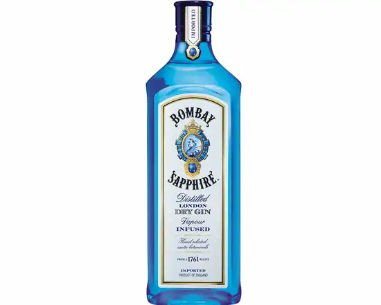 Order Bombay Sapphire, 750mL gin (47.0% ABV) food online from Van Ness Liquors store, San Francisco on bringmethat.com