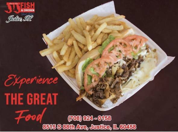 Order Philly Steak food online from Jj Fish & Chicken store, Justice on bringmethat.com