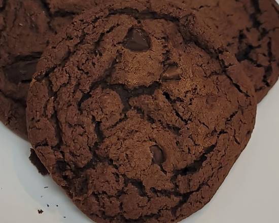 Order Double chocolate chunk  cookies (3 pcs) food online from Late Night Desserts store, Columbus on bringmethat.com