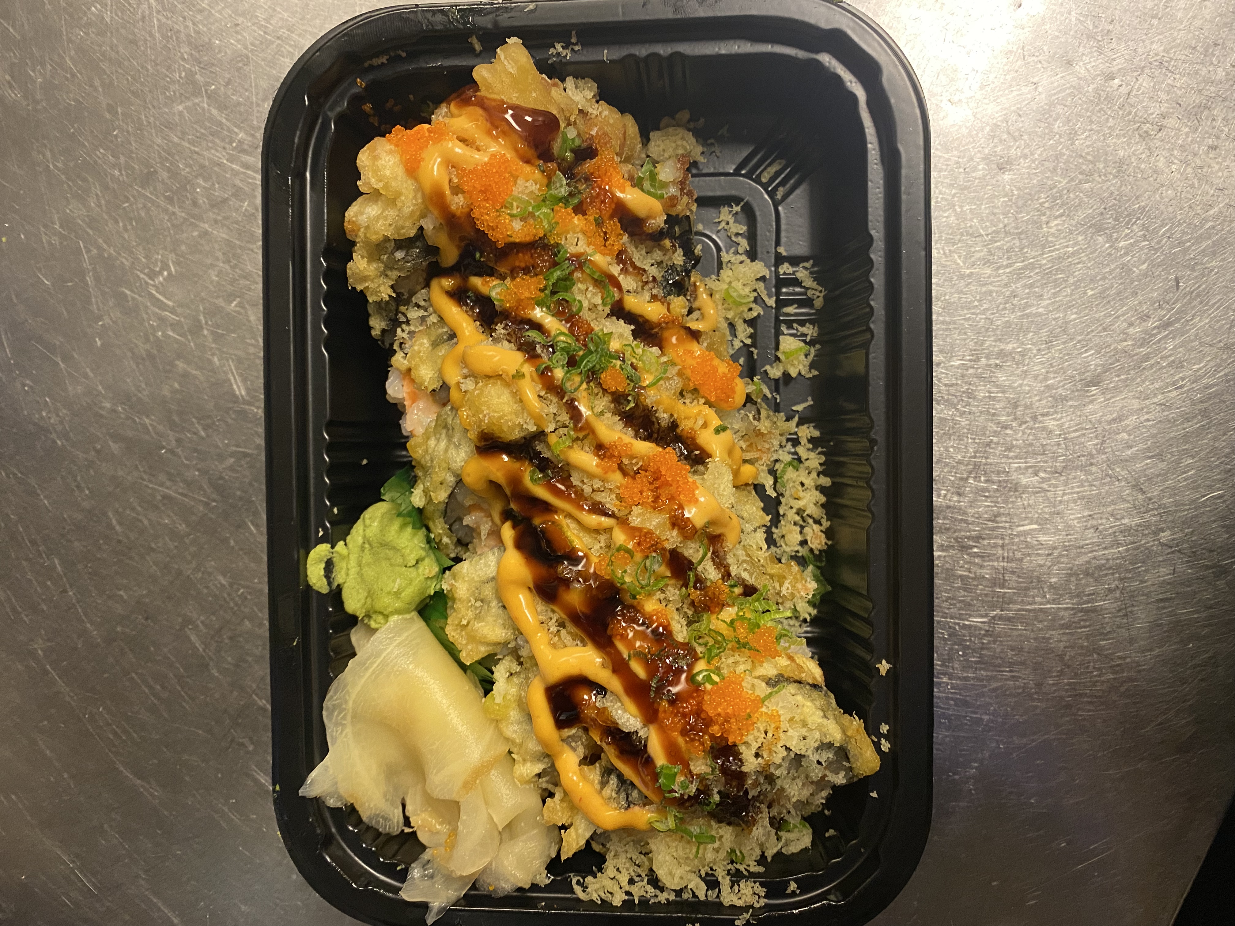 Order Ahi Crunchy Salmon Roll food online from Eat N East store, Somerville on bringmethat.com