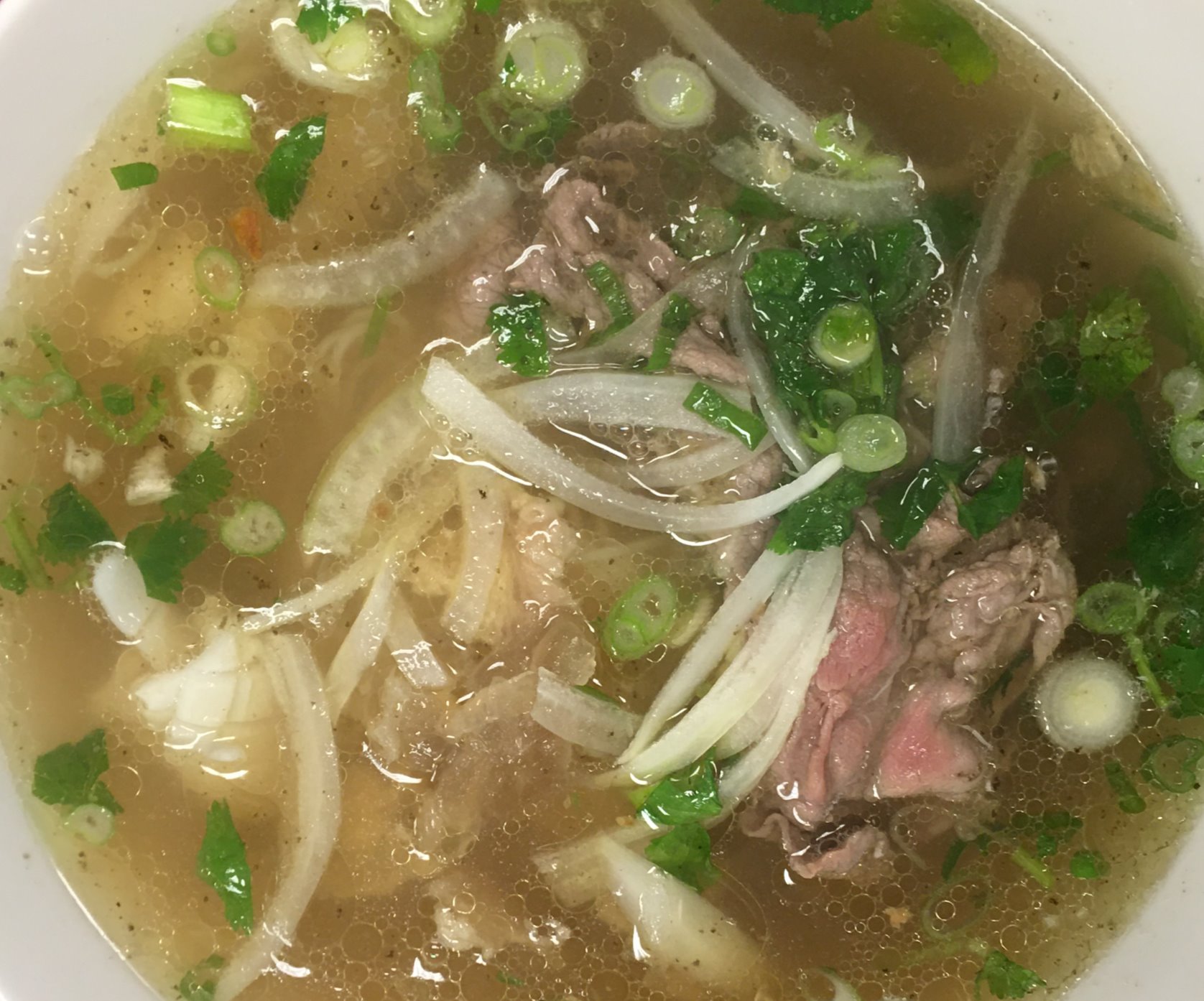 Order Pho Tai (round steak) food online from Yummy Pho Bac store, Mt. Juliet on bringmethat.com