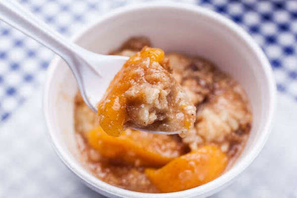 Order Order of Peach Cobbler food online from Uncle Larrys Restaurant store, Chattanooga on bringmethat.com