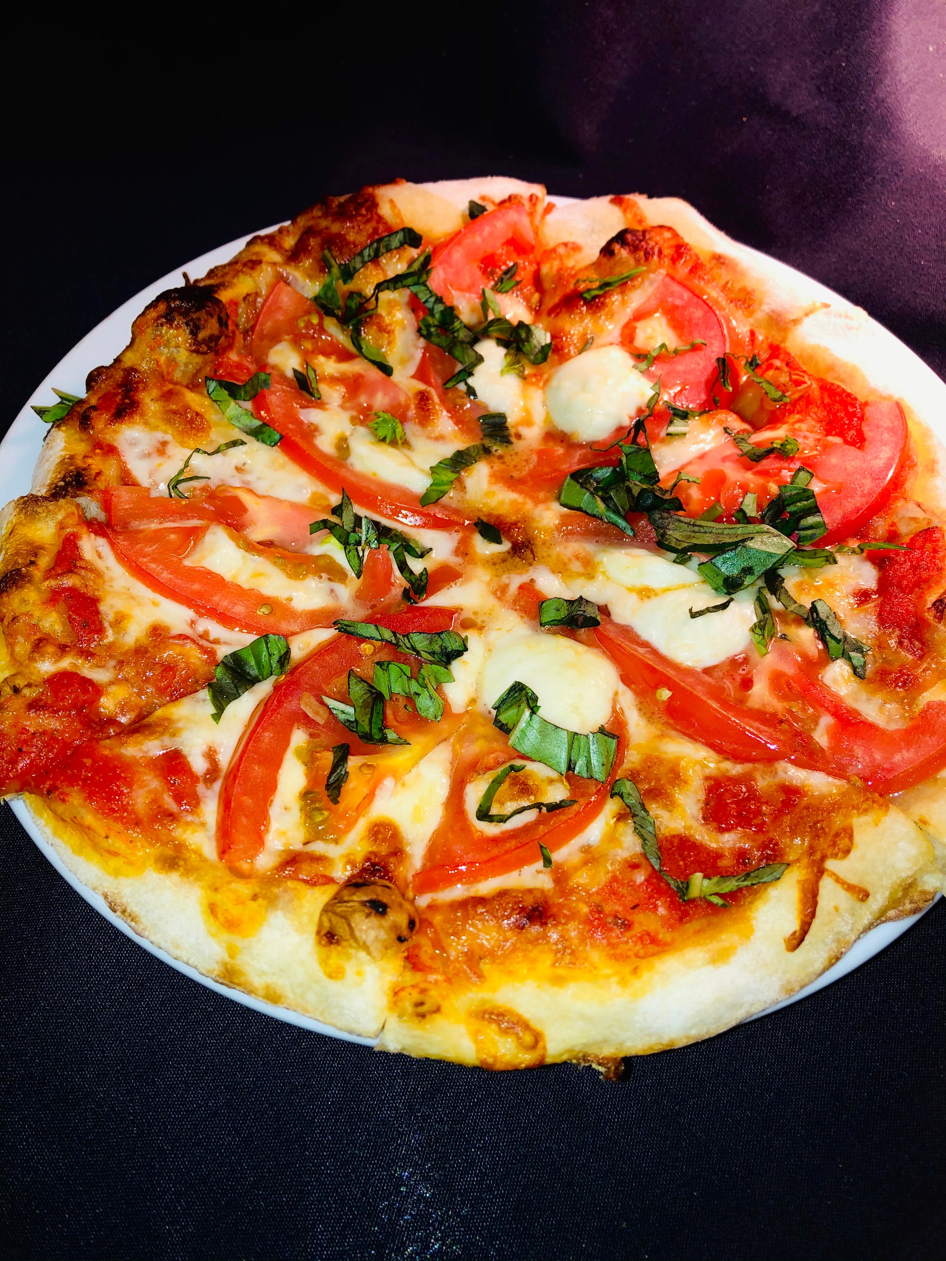 Order Margherita Pizza - Pizza food online from Martini Italian Bistro store, Louisville on bringmethat.com