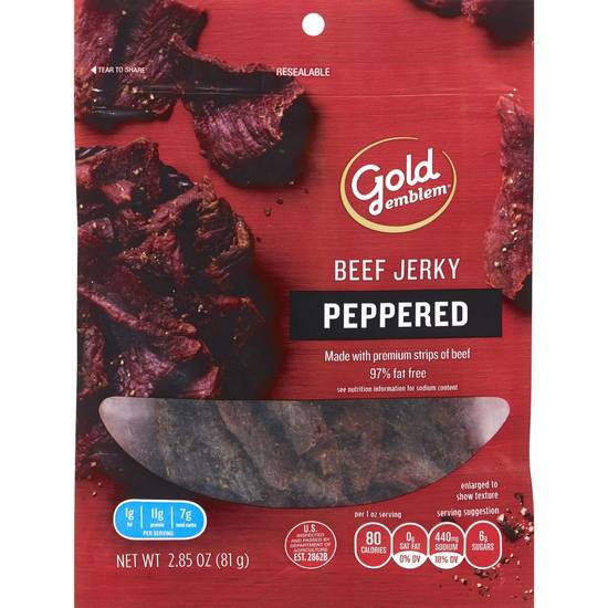Order Gold Emblem Peppered Beef Jerky, 2.85 OZ food online from Cvs store, GREENWICH on bringmethat.com