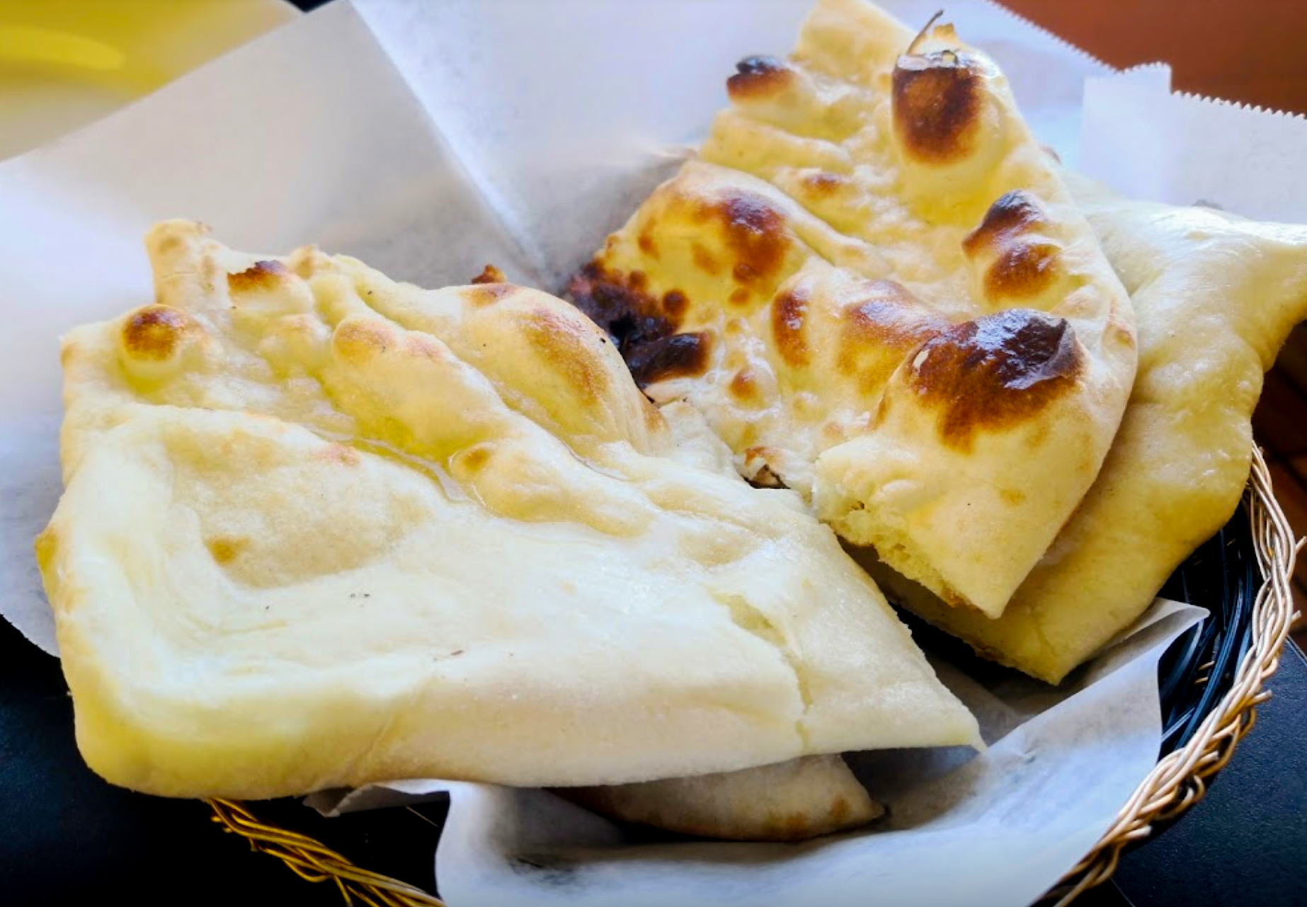 Order Plain Naan food online from A Desi Cafe  store, San Francisco on bringmethat.com