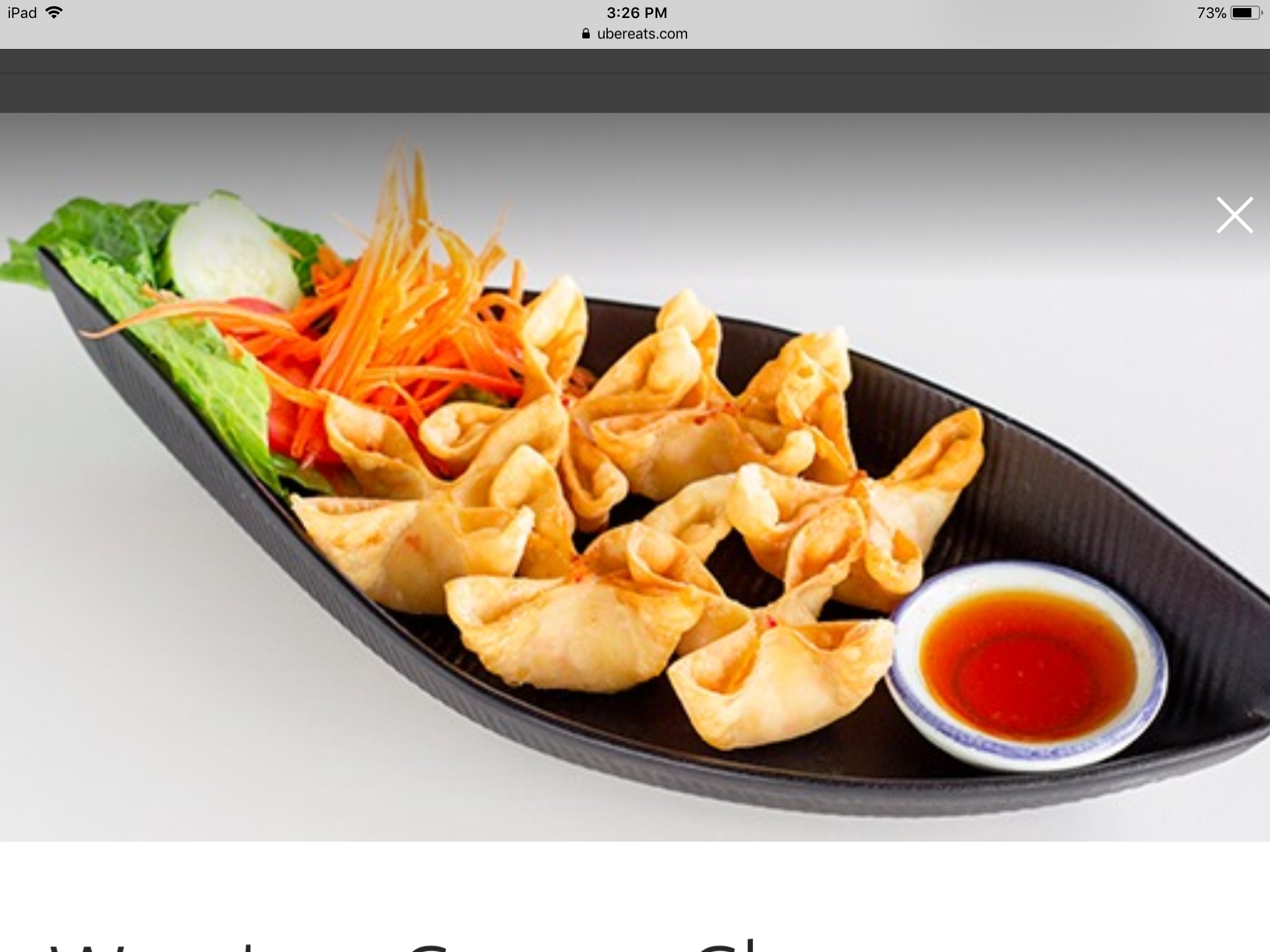 Order A10. Wonton Cream Cheese food online from Thai Bbq & Noodles store, Cypress on bringmethat.com