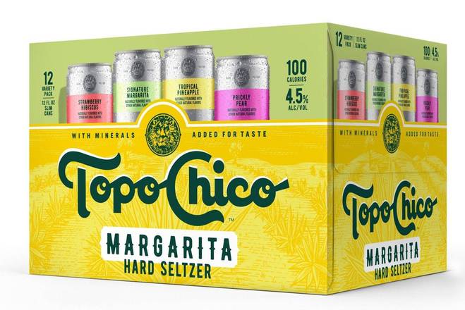 Order TOPO CHICO MARGARITA VARIETY PACK, 12PK-12OZ CAN HARD SELTZER food online from Tejas Liquor store, Austin on bringmethat.com