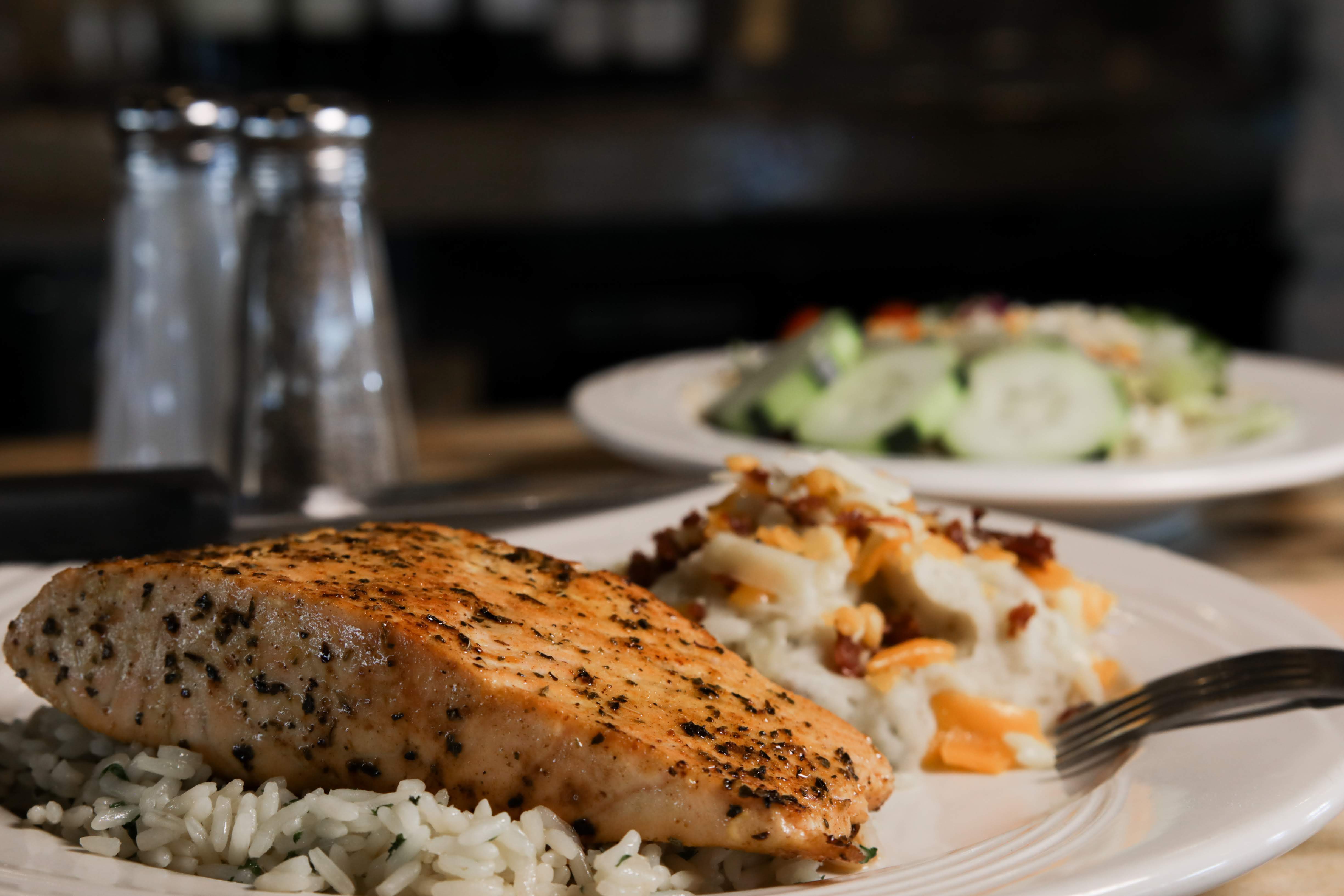 Order Grilled Salmon food online from Black Eyed Pea store, Colorado Springs on bringmethat.com