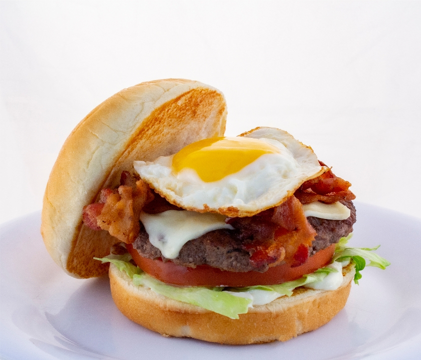 Order Rise ‘N Shine Burger food online from American Burger Co store, Charlotte on bringmethat.com