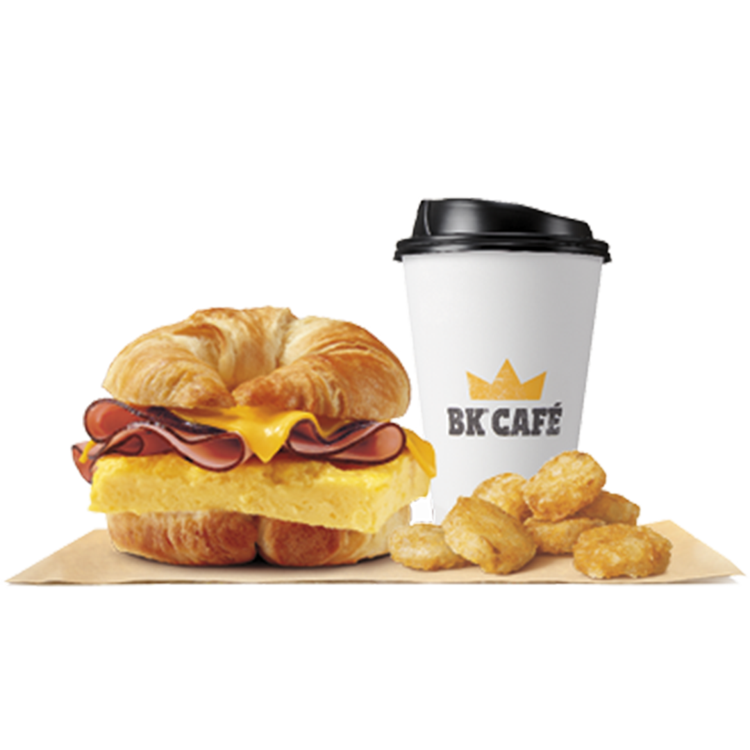 Order Ham, Egg & Cheese CROISSAN WICH® Meal food online from Burger King store, Delaware on bringmethat.com