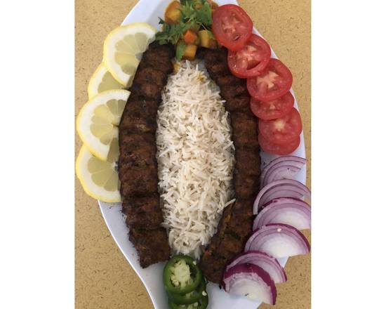 Order Beef Koobideh Kabob food online from Sameem Afghan Restaurant store, St Louis on bringmethat.com