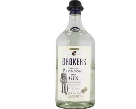 Order Broker's Premium London Dry, 1L gin (47.0% ABV) food online from Cold Spring Liquor store, Liberty Hill on bringmethat.com