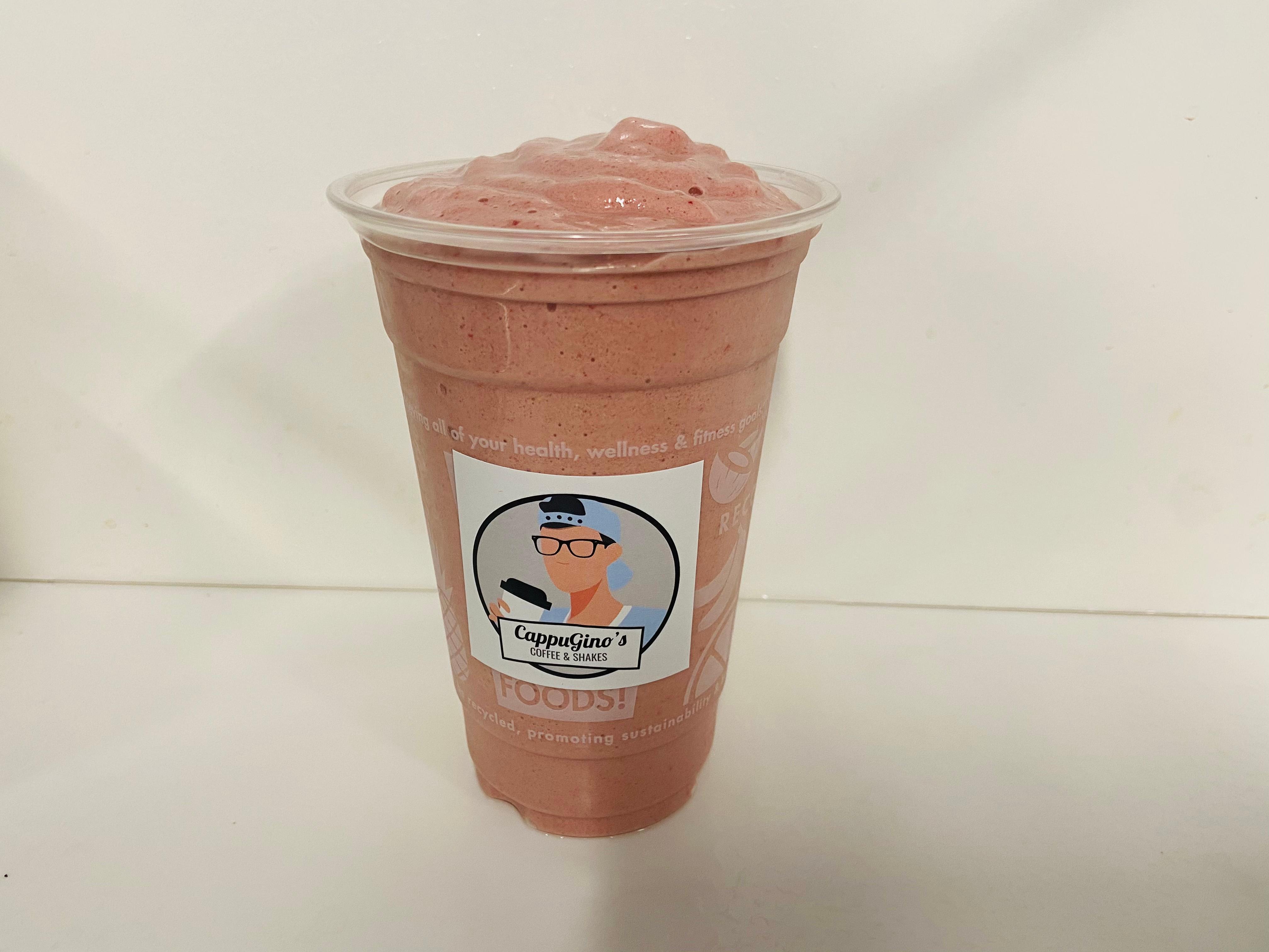 Order Strawberry Slam food online from Cappugino Coffee And Shakes store, Milford on bringmethat.com