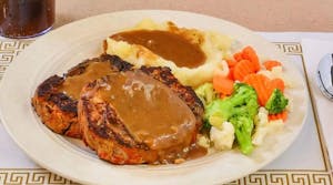 Order Meatloaf Dinner food online from Kim's Family Restaurant store, North Ridgeville on bringmethat.com