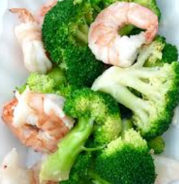 Order D5. Steamed Shrimp with Broccoli Diet food online from China Garden store, Hackettstown on bringmethat.com